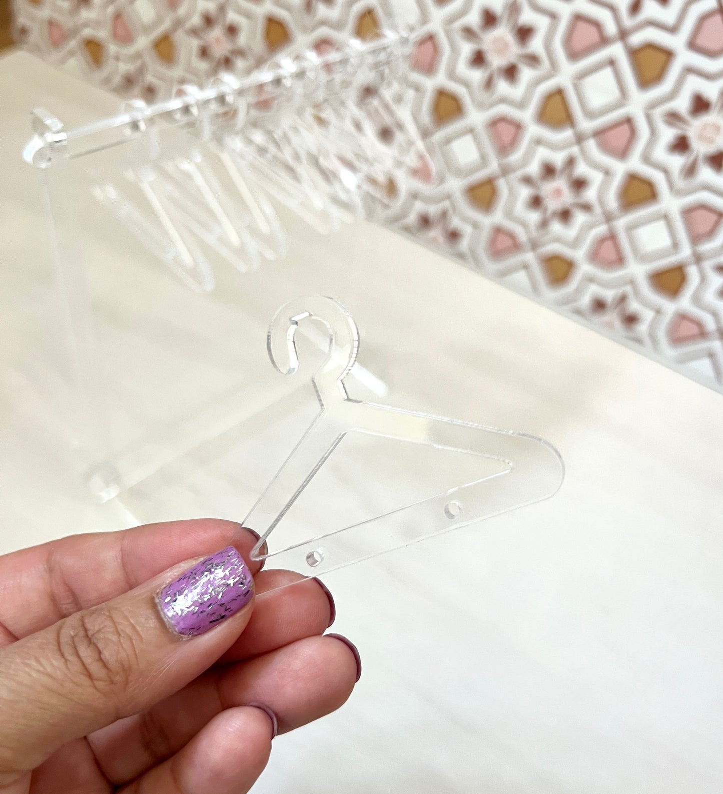 Acrylic mini earring rack