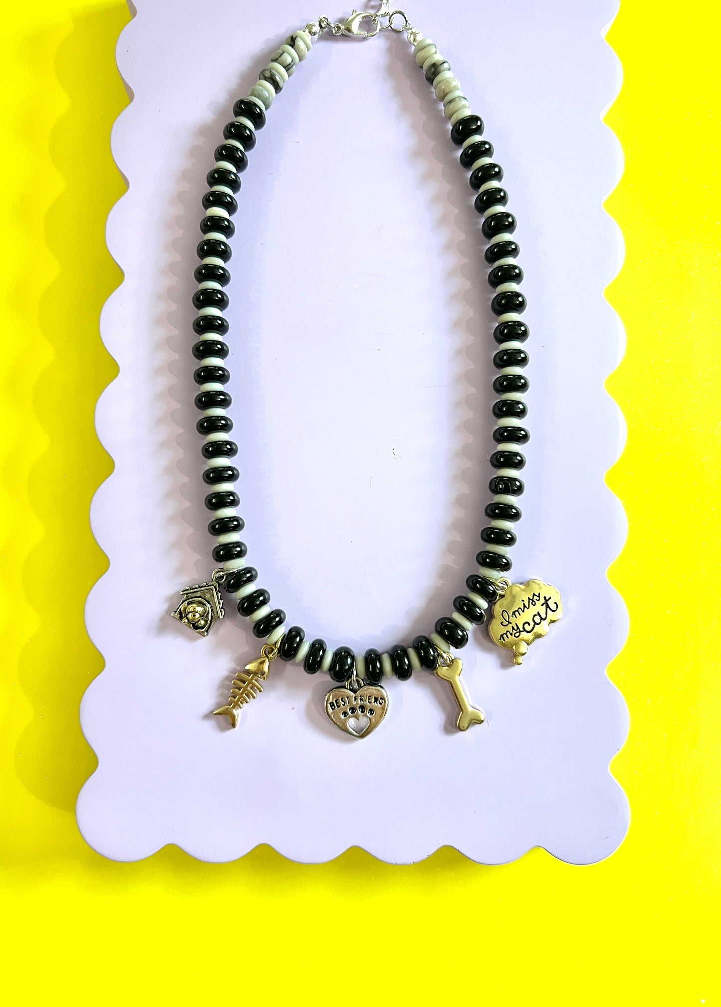 Cat AND dog mom necklace