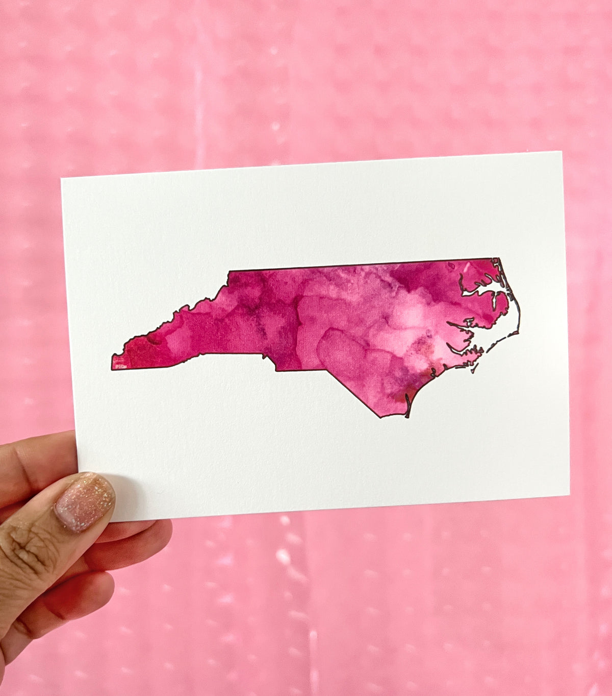 North Carolina 3.5" x 5" flat card
