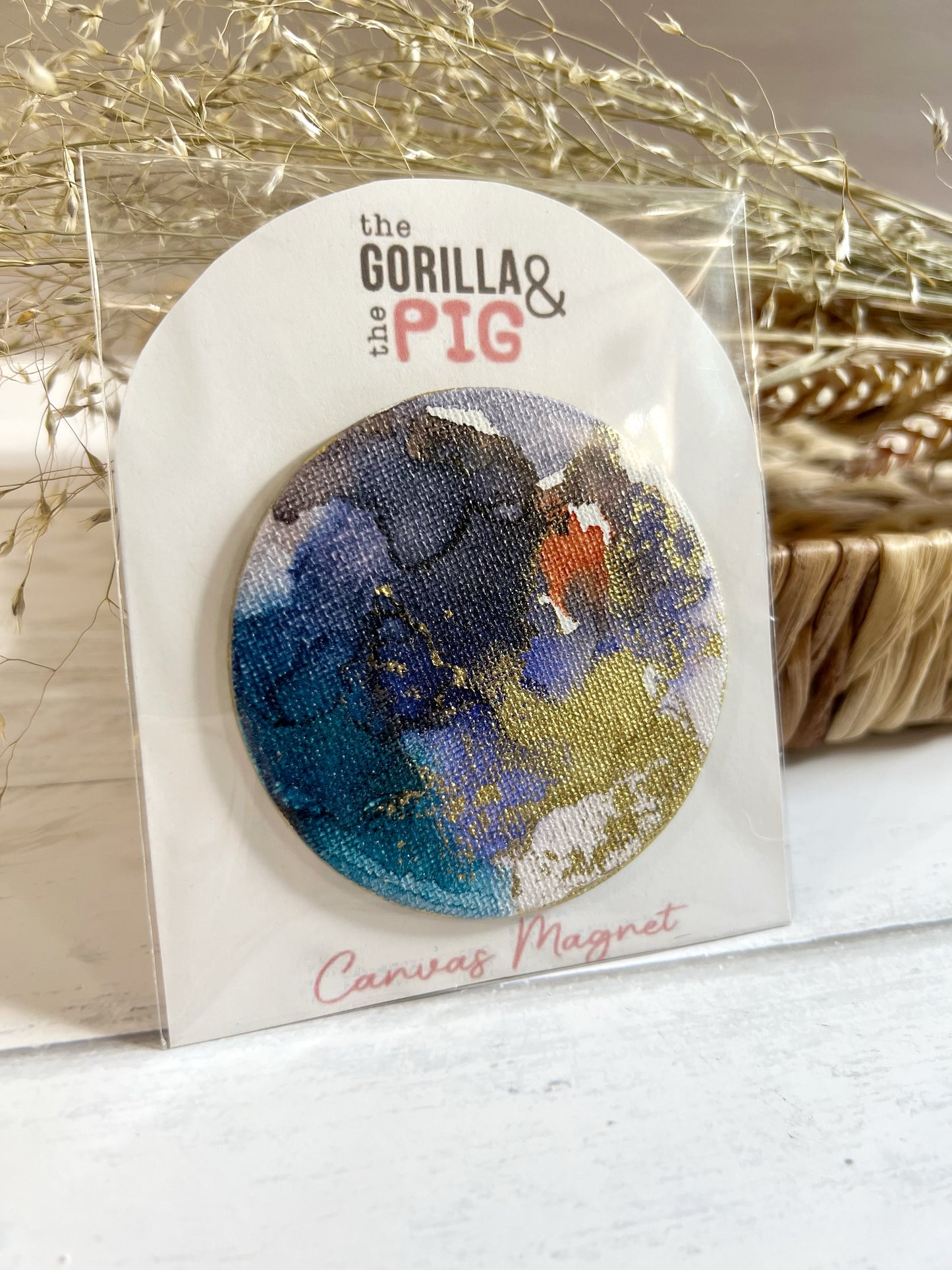 Circle Magnet 1- Blue and orange