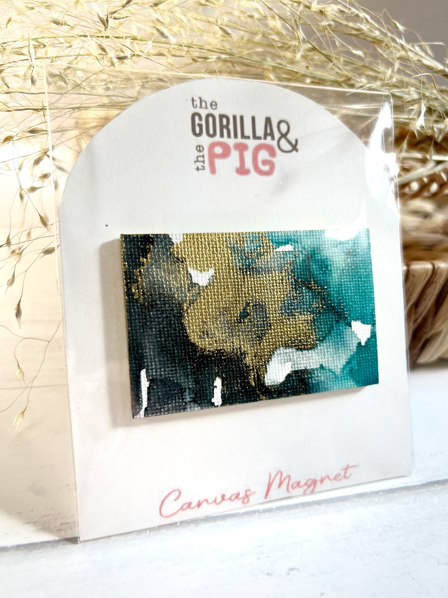 Rectangle Magnet 10- Black and blue