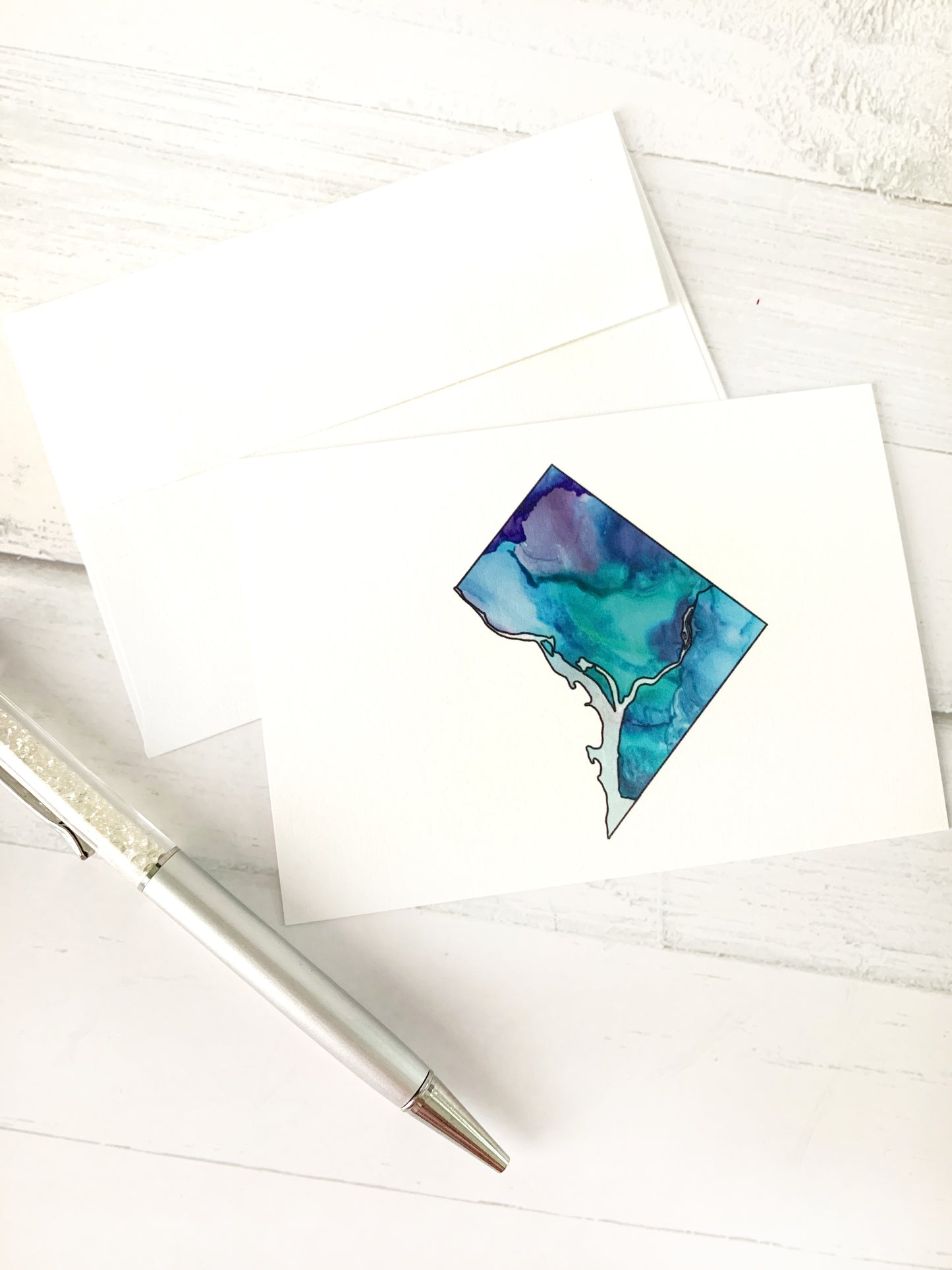 D.C 3.5” x 5” flat card