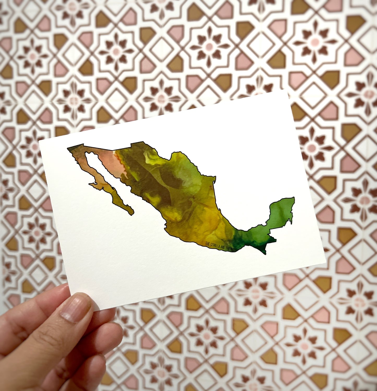 Mexico 3.5”x5” flat card