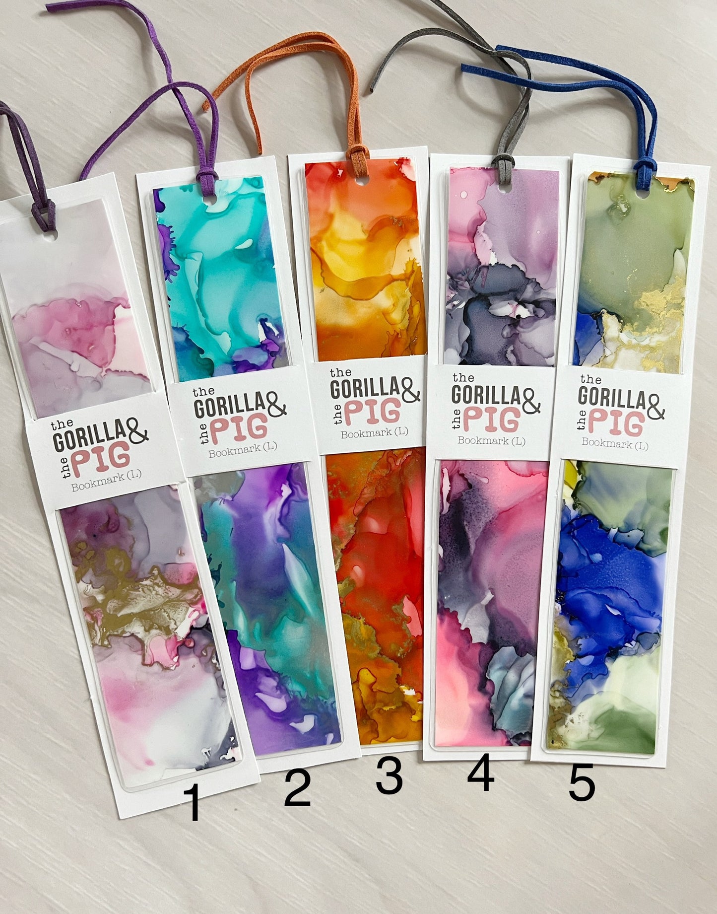 Laminated Ink Bookmarks