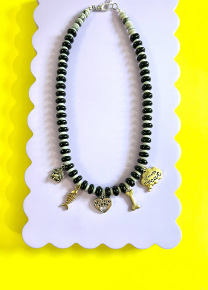 Cat AND dog mom necklace
