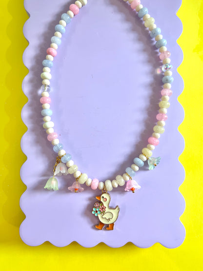 Flower Goose necklace