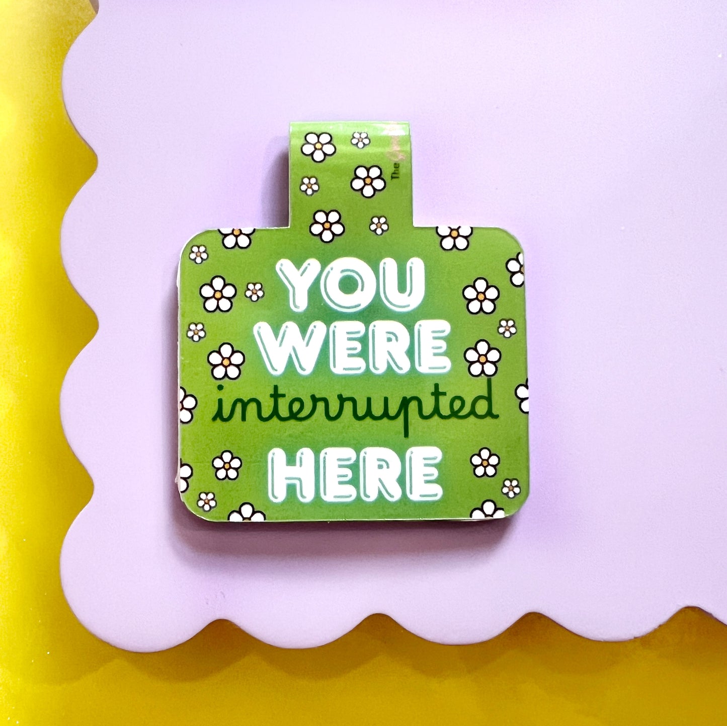 Interrupted Flower Magnetic Bookmark