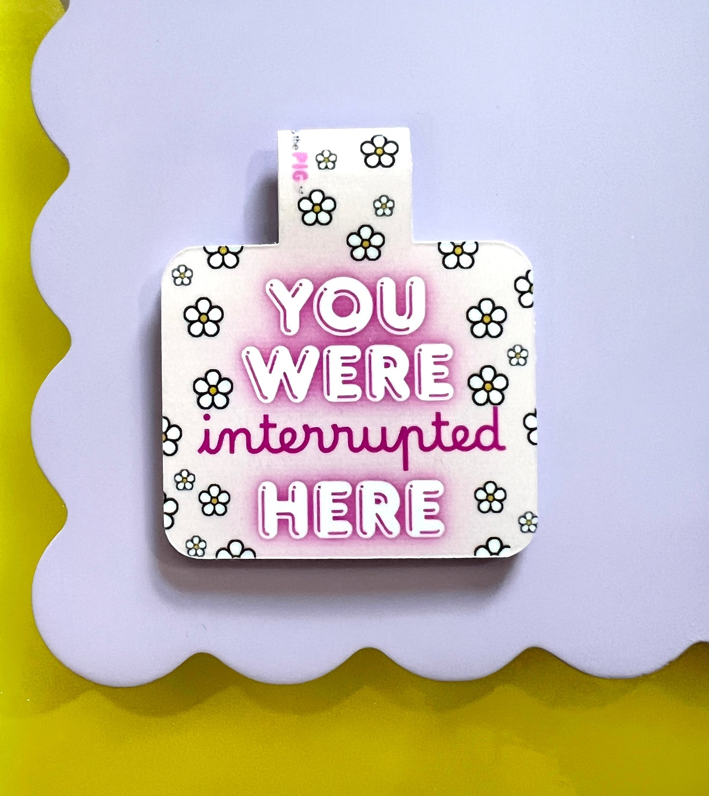 Interrupted Flower Magnetic Bookmark