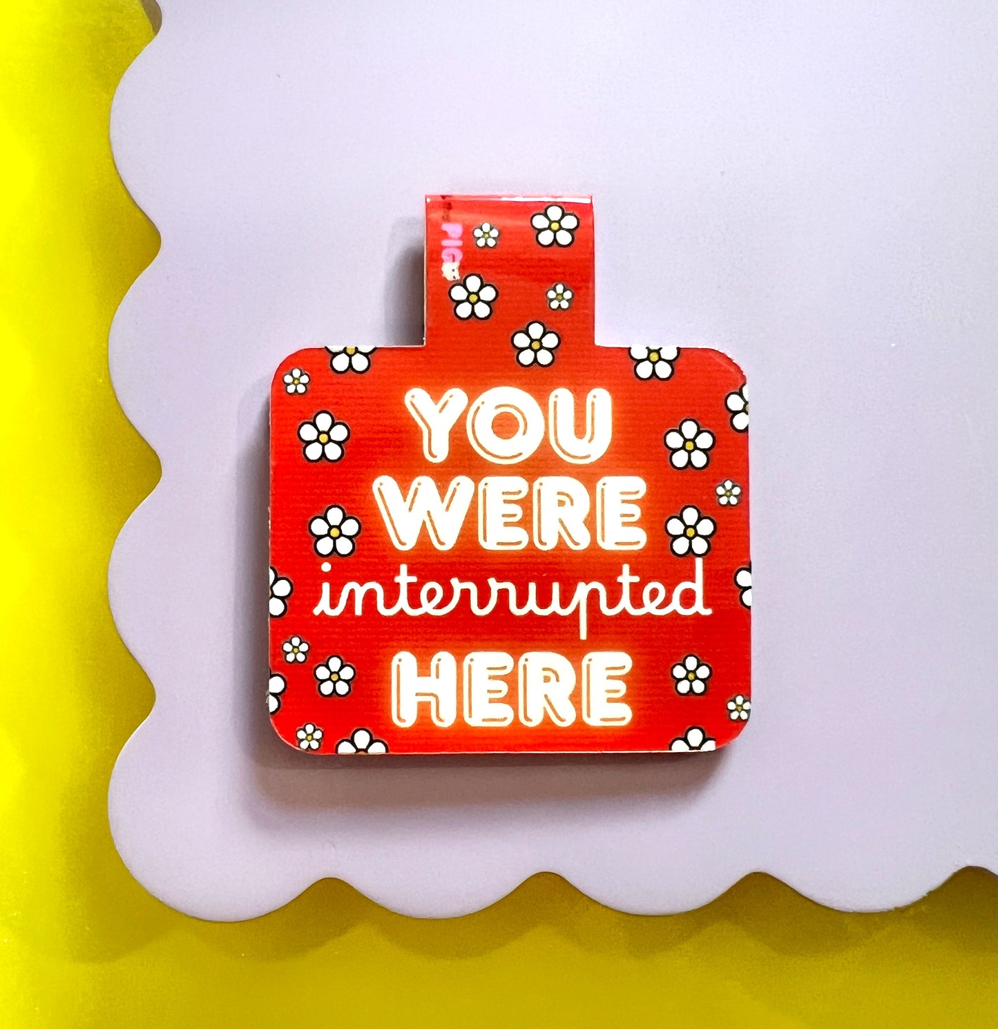 Interrupted Flower Magnetic Bookmark