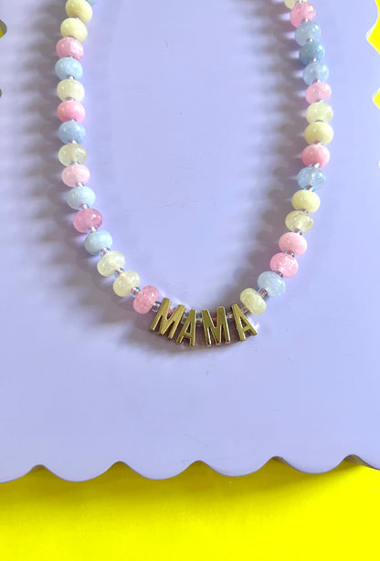Mama beaded necklace