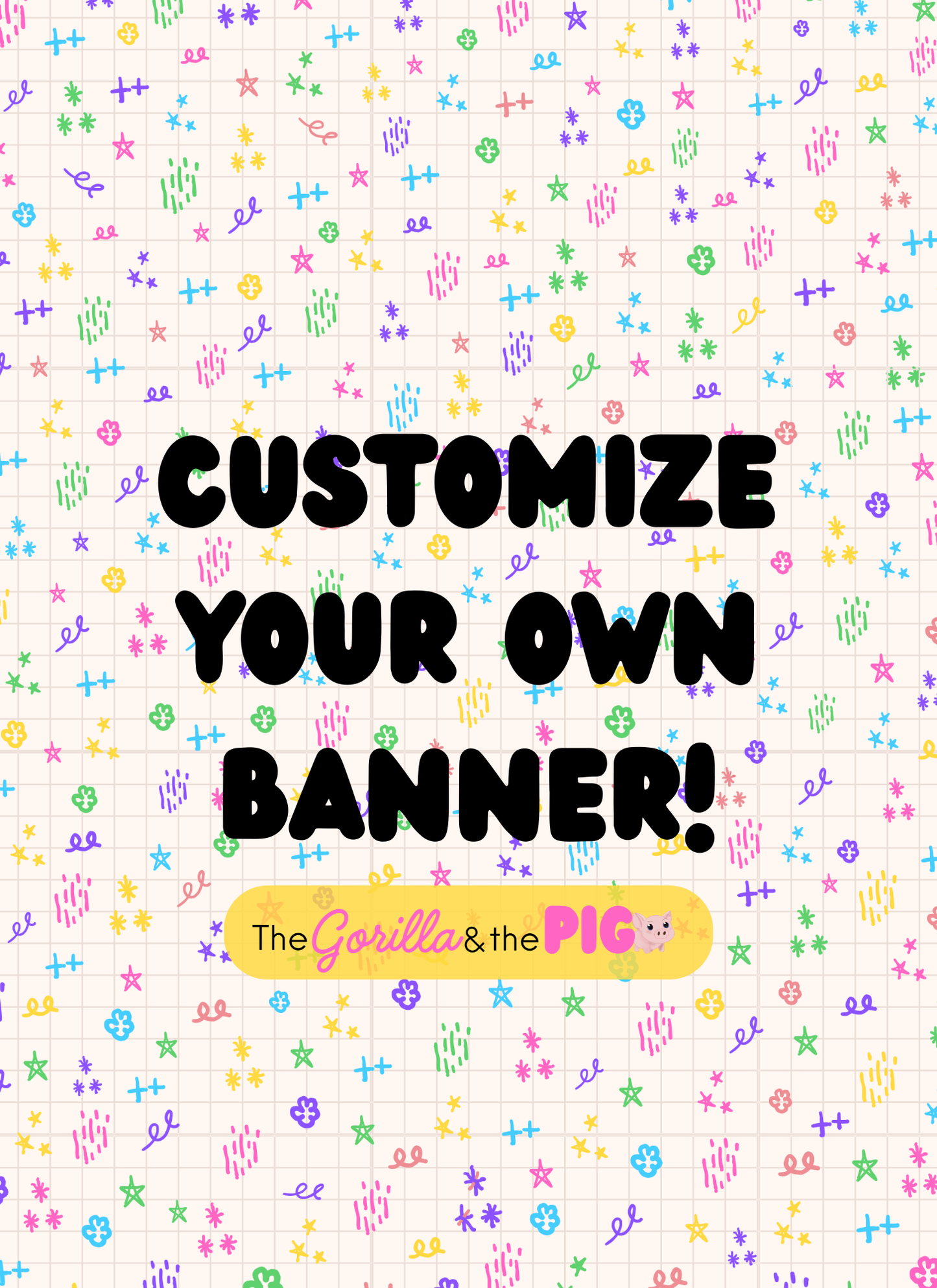 Custom Mini Letter Banner
