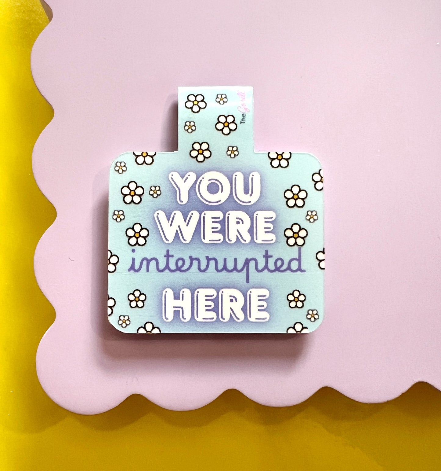 Interrupted Flower Magnetic Bookmark
