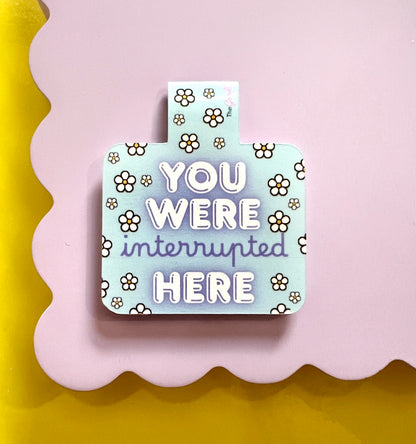 Interrupted Flower Magnetic Bookmark