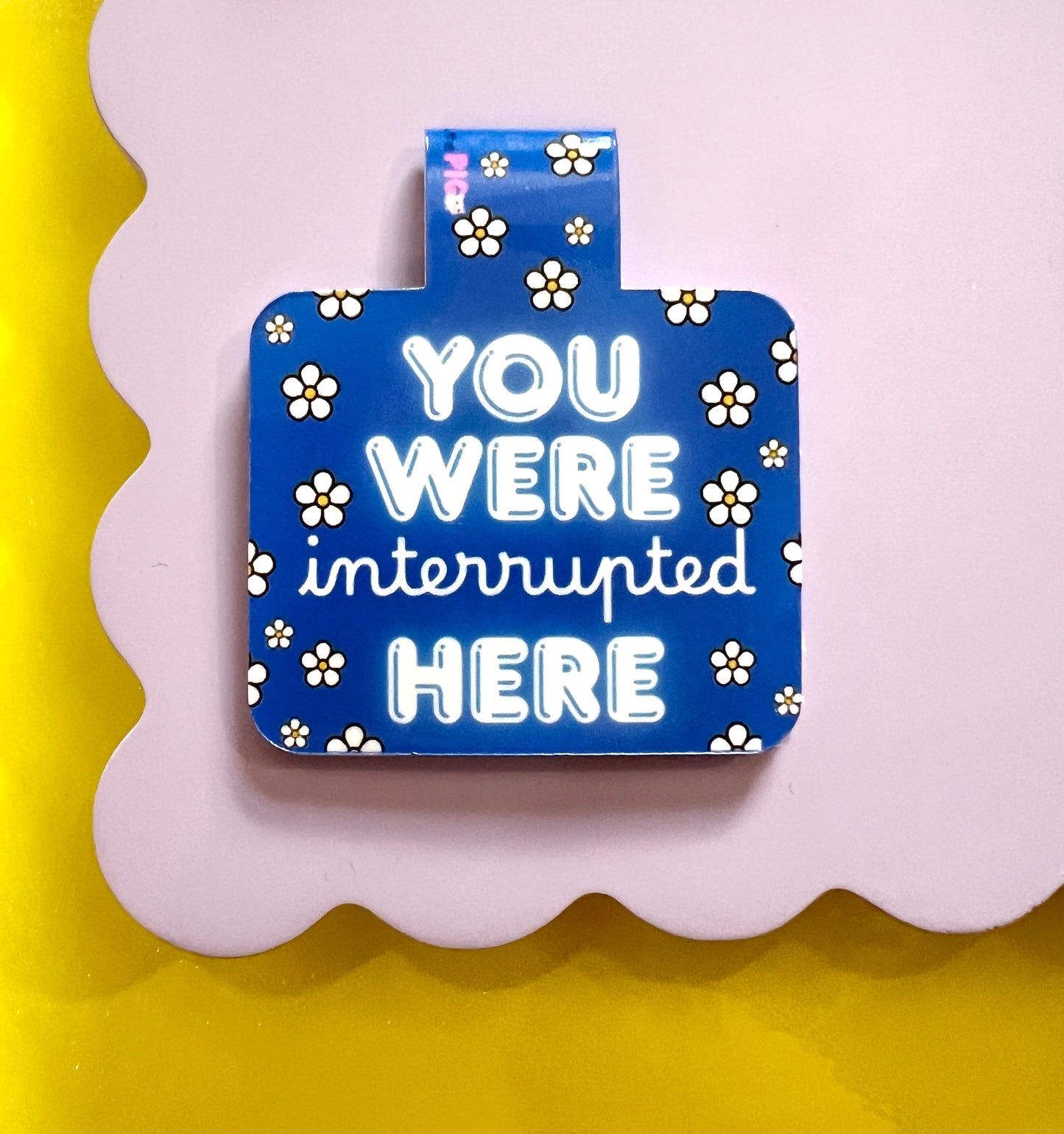 Interrupted Flower Magnetic Bookmark
