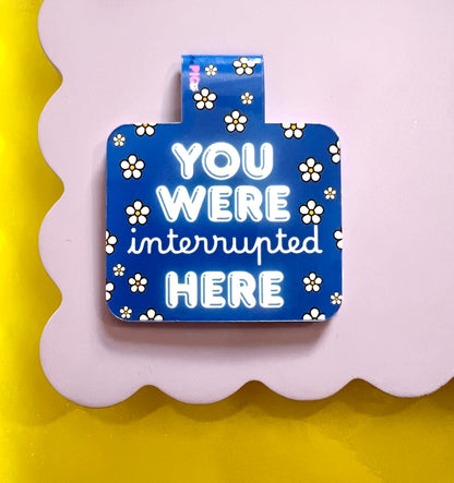 Interrupted Flower Magnetic Bookmark
