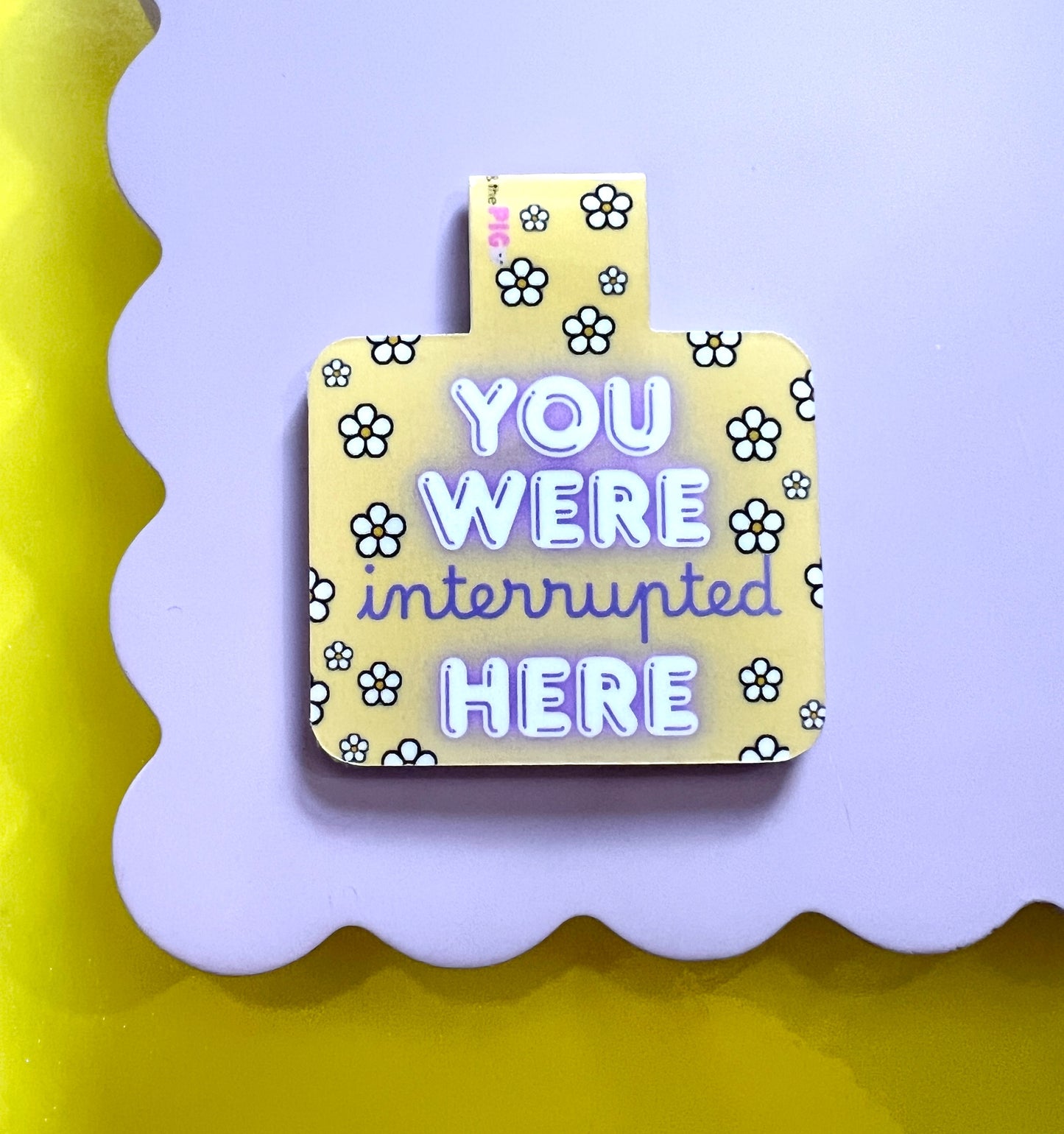 Interrupted Flower Magnetic Bookmark