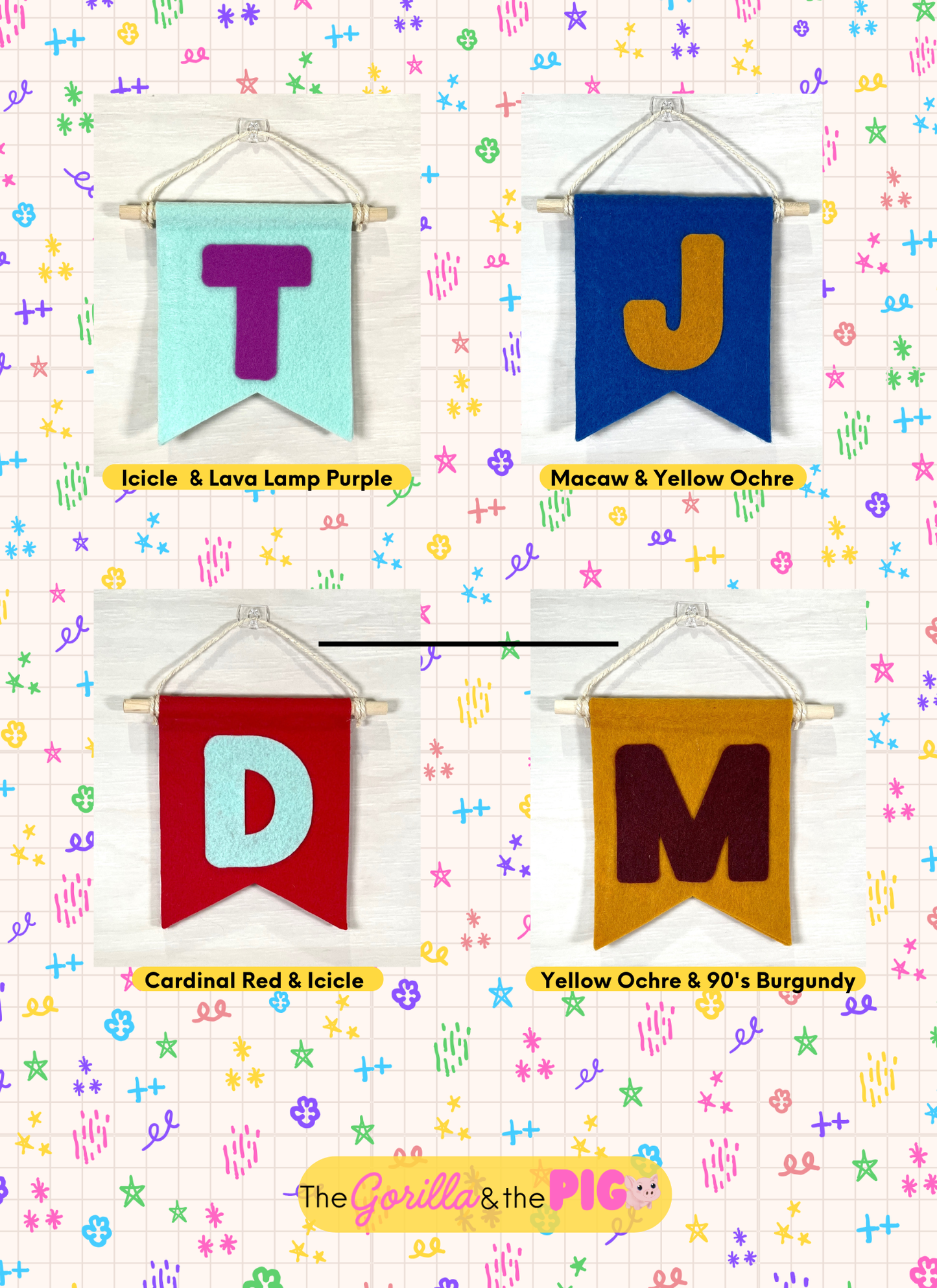Custom Mini Letter Banner