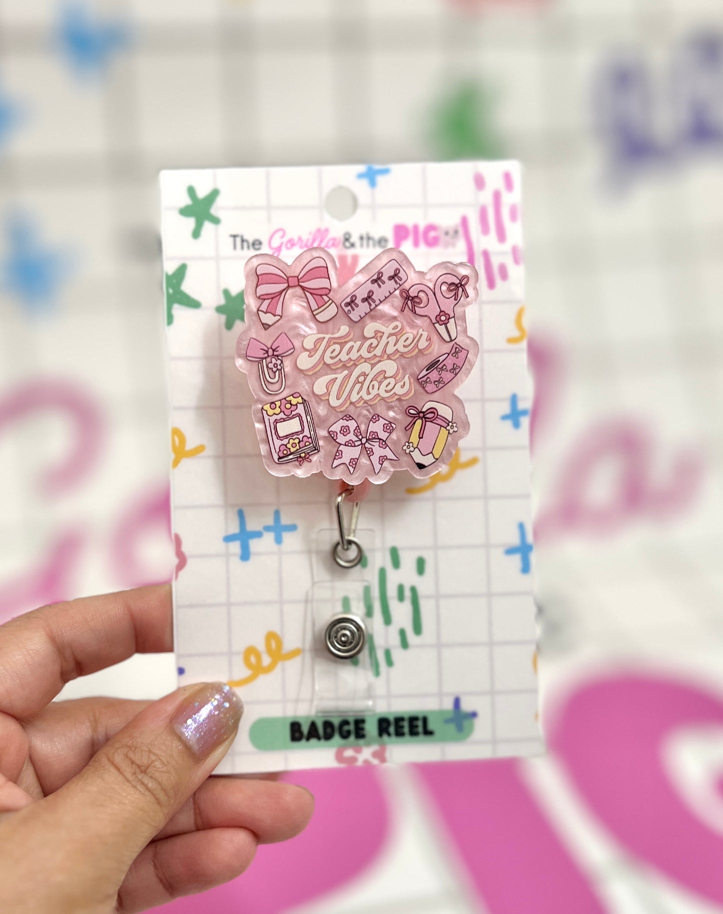Teacher Vibes Badge Reel