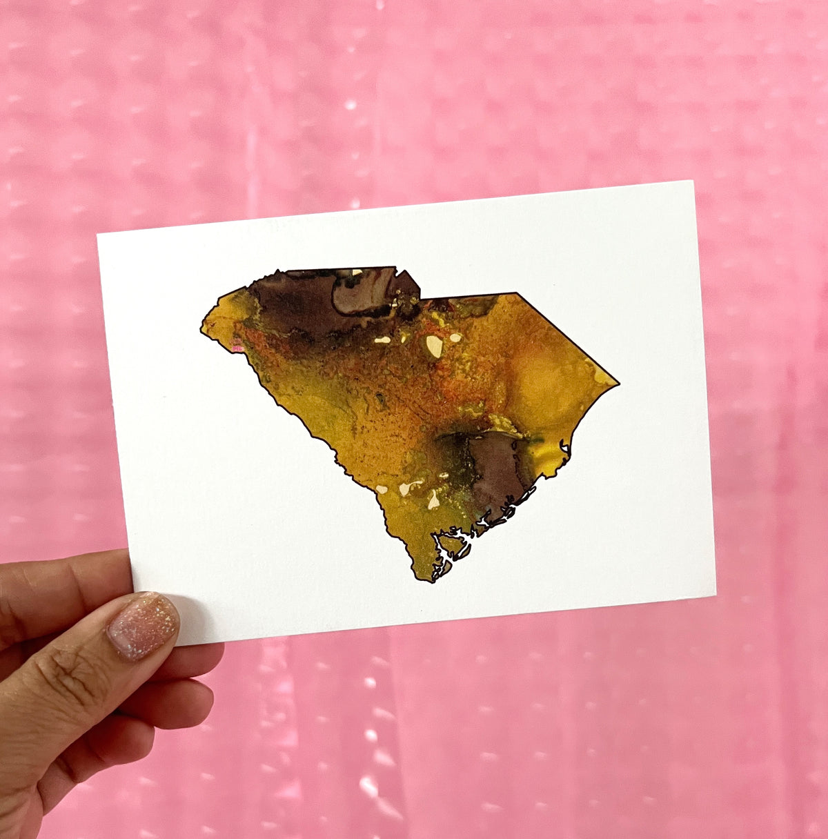 South Carolina 3.5" x 5" Flat card