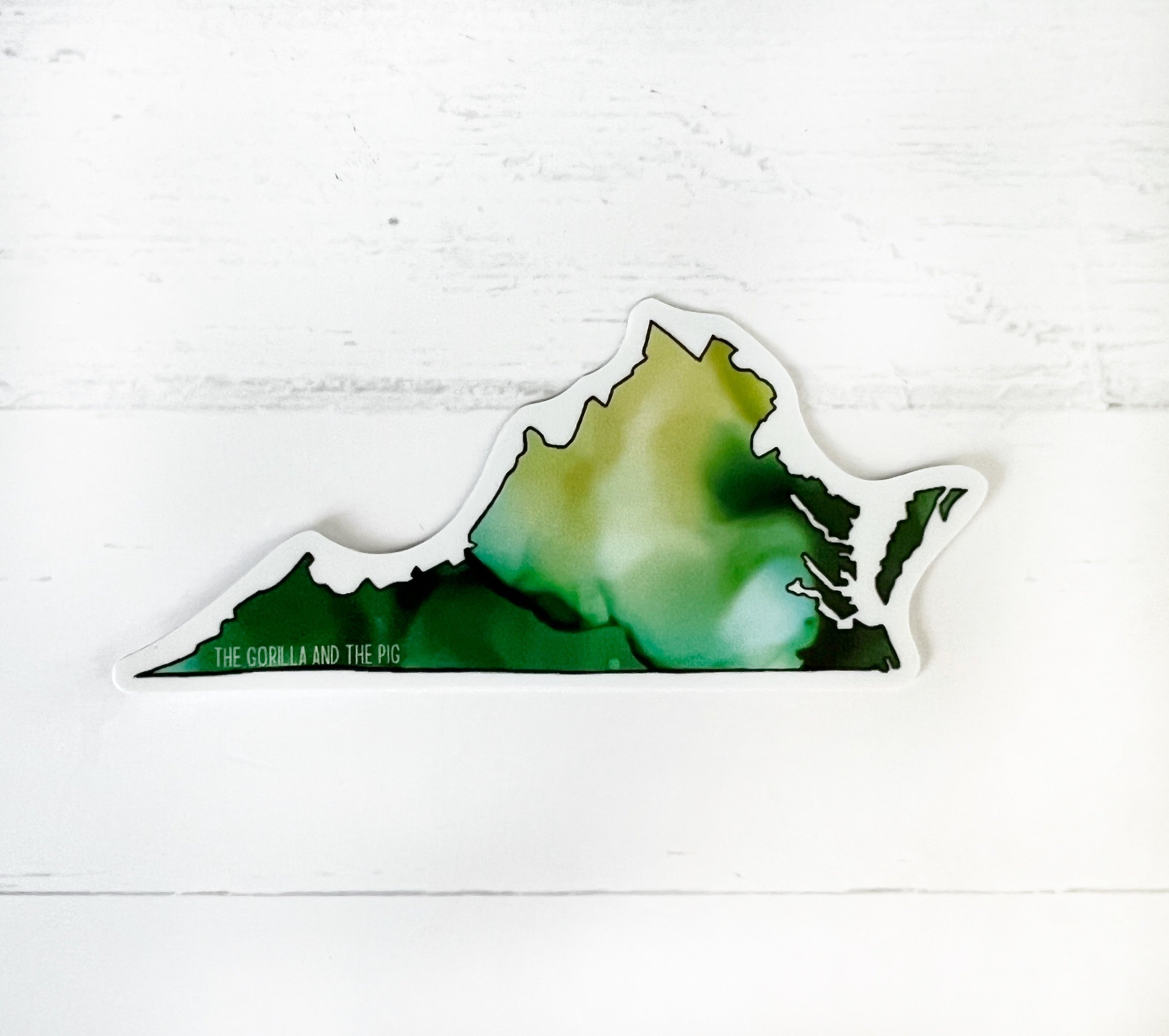 Virginia Sticker – The Gorilla and the Pig