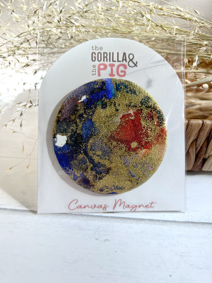 Circle Magnet 4- Blue, Orange and Gold