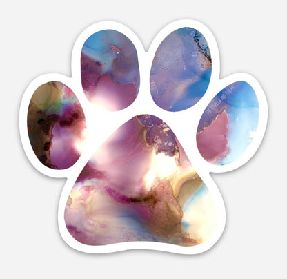 Paw Print Car Magnet