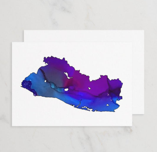 El Salvador 3.5”x 5” flat card